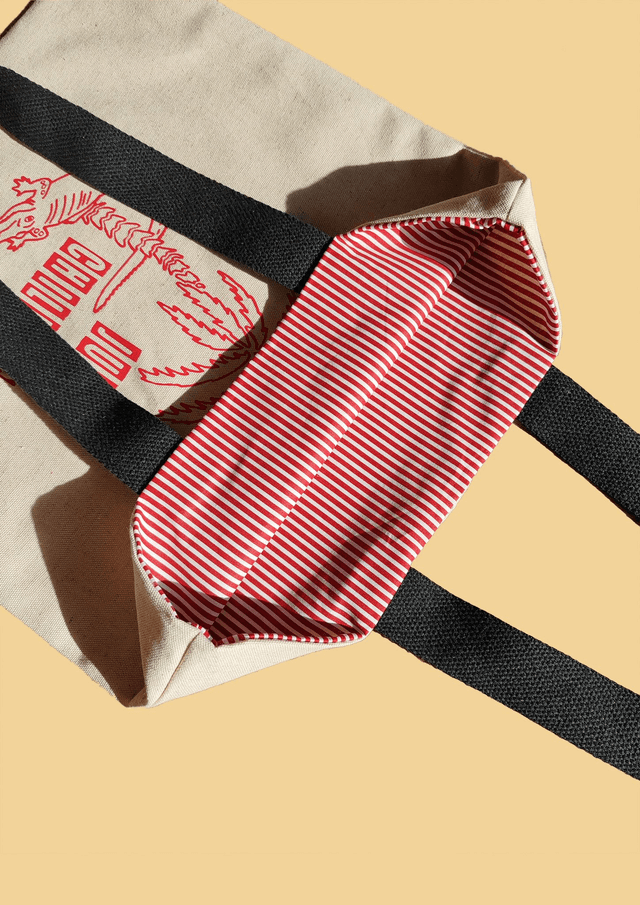 TOTE BAG JUST CHILLING ROUGE 