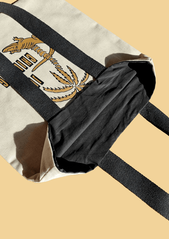 TOTE BAG JUST CHILLING NOIR